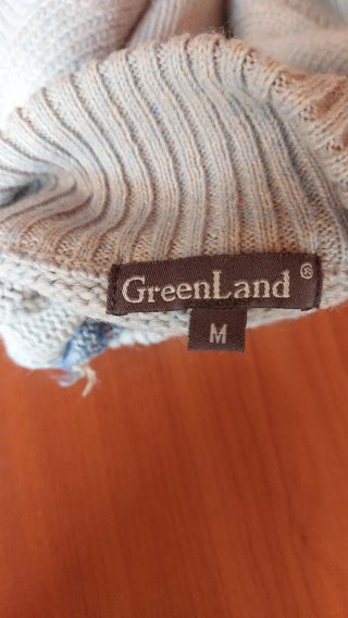 Maglione Greenland a rombi con zip, taglia M