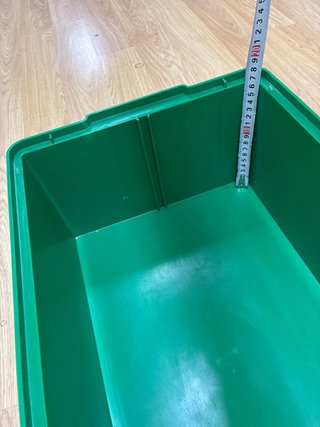 Cajas de plástico para almacenaje (Verde)