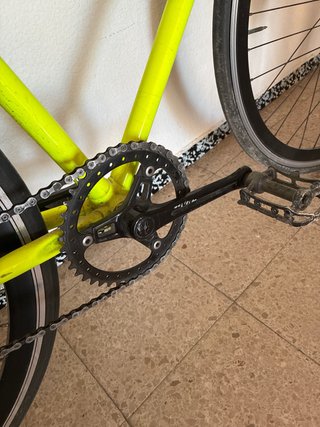 Bicicleta Fixie Amarilla