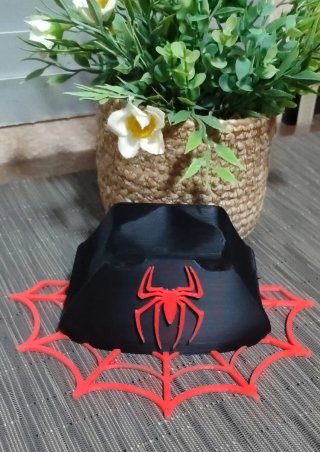 Soporte PS4 Spider-Man Negro y Rojo impresión 3D