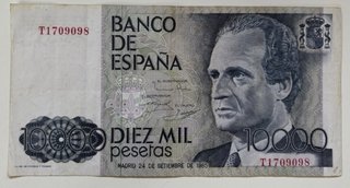Billete 10000 Pesetas Banco de España 1985