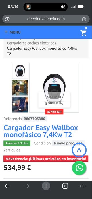 Cargador de coche eléctrico Easywallbox