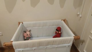 Minicuna de Madera con Textil