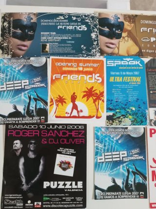 Lote Flyers Valencia Años 2000