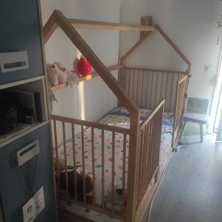 Cama Casita Madera Infantil