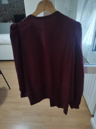 Traje flamenco blusa y falda burdeos