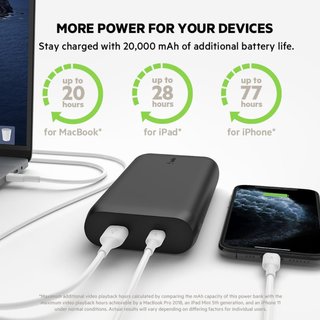 Belkin batería externa carga rápida de 20000mAh .
