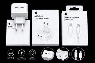 Apple Cargador USB-C 35W + Cable 2m Lightning