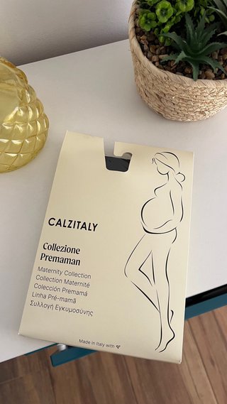 Medias premamá Calzitaly 100 DEN negras talla M