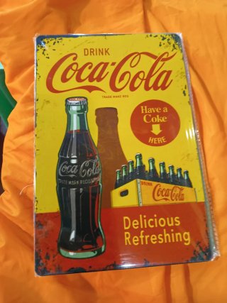Cartel Metálico Vintage Coca-Cola