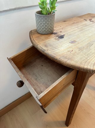 Mesa auxiliar / Escritorio de madera rústica vinta