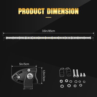 Willpower Barra LED 150W 81cm Barras de Luz de Tra
