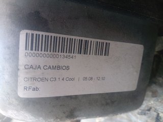 CAJA CAMBIOS CITROEN C3 1.4 Cool