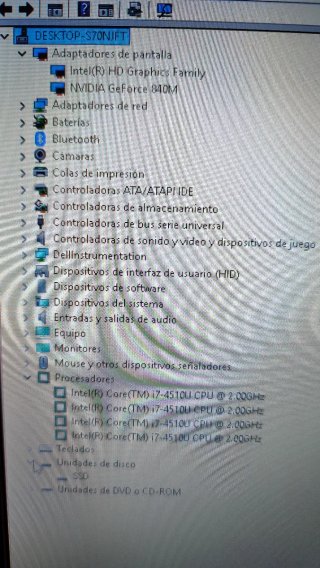Portátil Dell 17" i7 8GB RAM SSD Win11 y Office