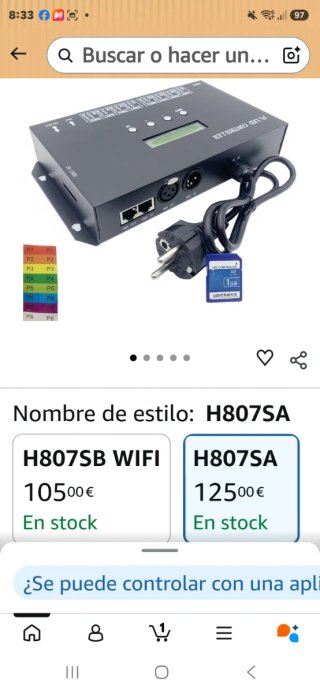 Controlador LED Negro