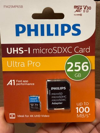 Philips Micro SDXC Card 256GB Class 10, Ultra Pro