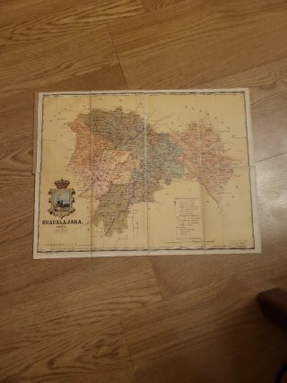 Mapa Provincia Guadalajara 1901