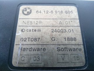 VALVULA INTERCAMBIO DE CALEFACCION BMW SERIE 3 BERLINA (E46) 320d