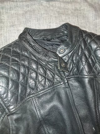 Chaqueta Cuero Moto Mujer