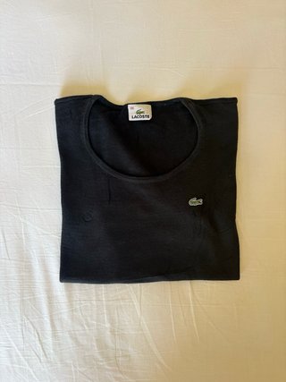Maglietta Lacoste Girocollo Nera Taglia M