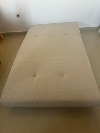 Sofá Cama Beige 1 Plaza