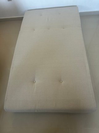 Sofá Cama Beige 1 Plaza
