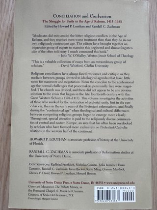 Conciliation And Confession 1415-1648