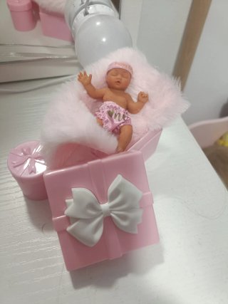 Mini bebé cumpleaños rosa
