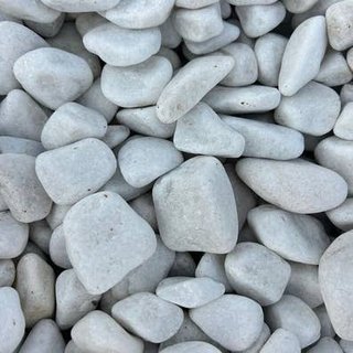 PIEDRA MÁRMOL CANTO RODADO BLANCO 24/40