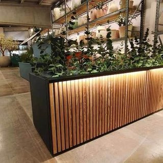 HERSTERA JARDINERA MODULAR MADERA Y META