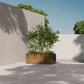 HERSTERA JARDINERA MODULAR MADERA Y META