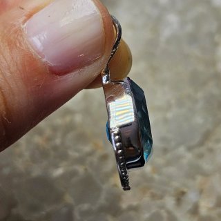 Colgante Plata Ley Tipacio Azul