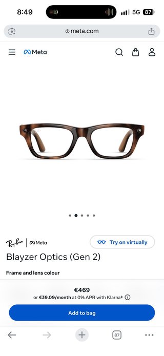 Ray-Ban meta Blazer Optics (Gen 2) Gafas Marrón