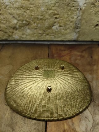 Antiguo vaciabolsillos bronce latón dorado