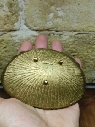 Antiguo vaciabolsillos bronce latón dorado