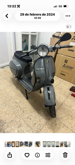 Vespa PK Gris Restaurada