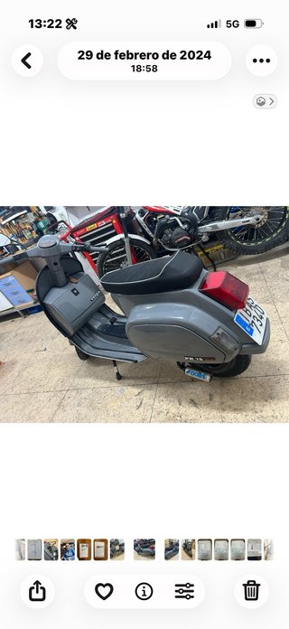 Vespa PK Gris Restaurada