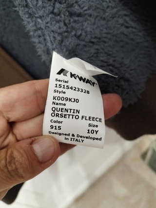 K-way orsetto bimbo 10 anni