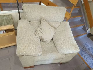 Sofás de tela beige