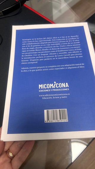 Libro Alicia en el pais de las maravillas