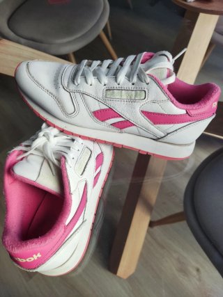 Zapatillas Reebok Niña Deportivas Blancas Rosas