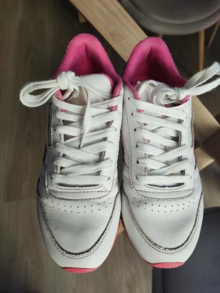 Zapatillas Reebok Niña Deportivas Blancas Rosas