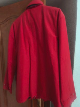 Chaquetón rojo hombre