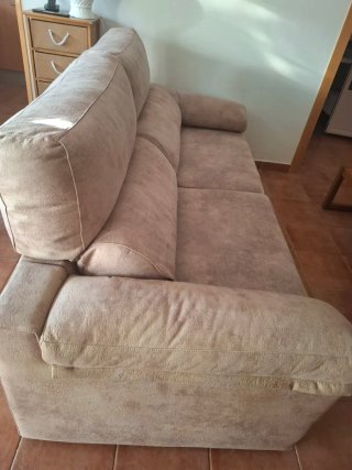 Sofá de 3 plazas beige