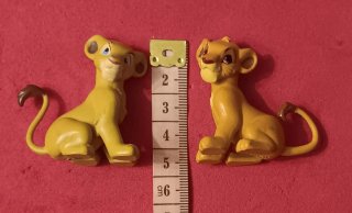 Figuras de goma pvc simba y nala disney