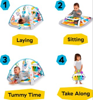 Baby Einstein 4 en 1 gimnasio bebé