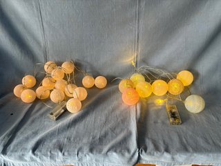 2 Juegos de Luces Decorativas de Bolas