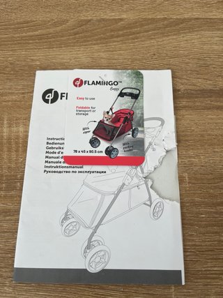 Carrito para Perros Flamingo