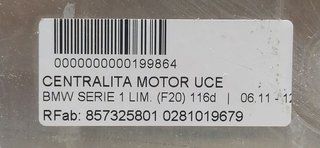 CENTRALITA MOTOR UCE BMW SERIE 1 LIM. (F20) 116d