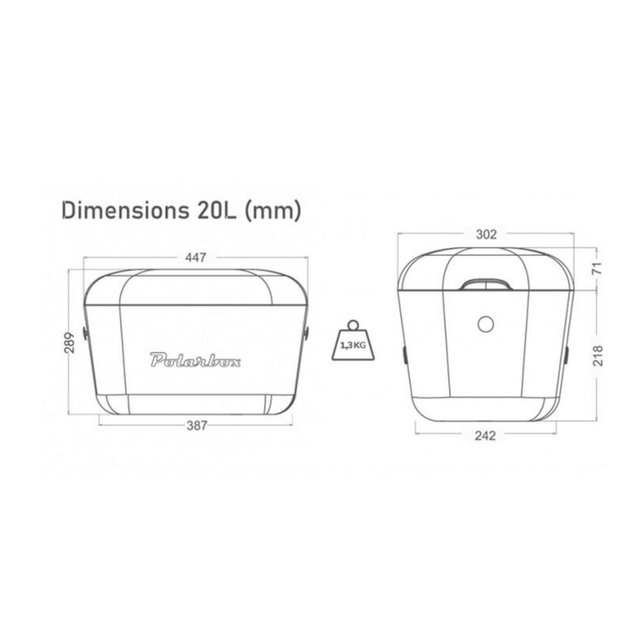Nevera 20 Litros Polarbox verde